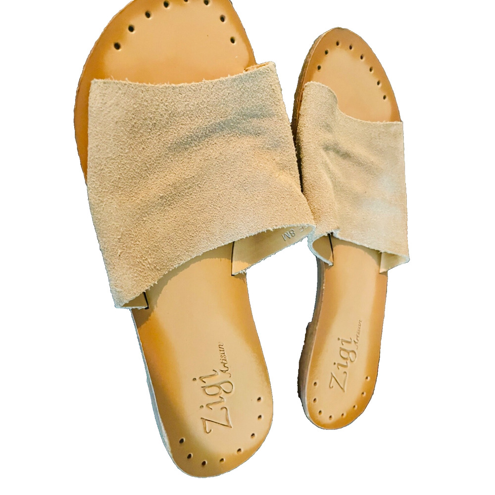Zigi Women’s Artisan Sandal Sz 8M – Made in Brazil – Leather – Boho Chic Slide